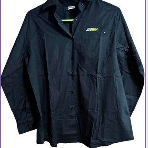 New Maternity Subway Button Down Dress Shirt (Medium)